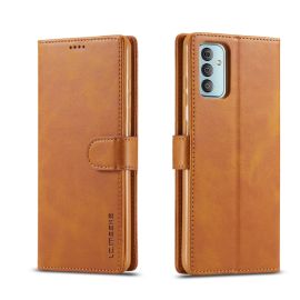 IMEEKE Wallet Cover Samsung Galaxy M23 5G hellbraun