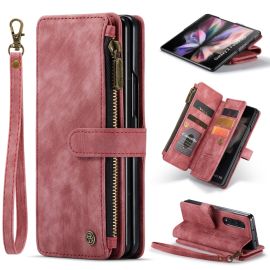 WALLET Schutzhülle mit Wallet 2 in 1 für Samsung Galaxy Z Fold 4 5G rot