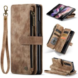 WALLET Schutzhülle mit Wallet 2in1 für Samsung Galaxy Z Fold 4 5G braun