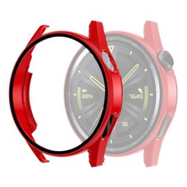 Kunststoffhülle mit Schutzglas für Huawei Watch GT 3 42mm rot