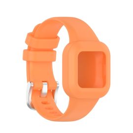 GLACIER Schutzhülle mit Trageband für Garmin Vivofit Junior3 orange