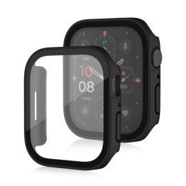 PC VOLLSTÄNDIGE ABDECKUNG Kunststoffabdeckung mit Glas für Apple Watch SE / SE 2022 / SE 2023 (40 mm) schwarz
