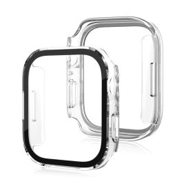 PC VOLLSTÄNDIGE ABDECKUNG Kunststoffabdeckung mit Glas für Apple Watch SE / SE 2022 / SE 2023 (40 mm) transparent