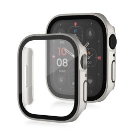 PC VOLLSTÄNDIGE ABDECKUNG Kunststoffabdeckung mit Glas für Apple Watch SE / SE 2022 / SE 2023 (40 mm) STARLIGHT
