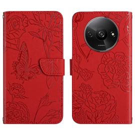 ART BLOSSOM Wallet Cover für Xiaomi Redmi A3 rot