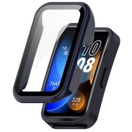 PC FULL COVER Kunststoffabdeckung mit Glas für Huawei Band 8 / 9 blau