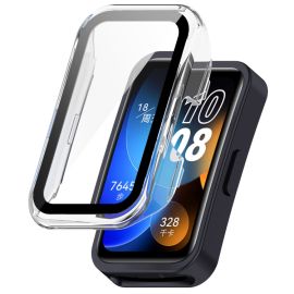 PC FULL COVER Kunststoffabdeckung mit Glas für Huawei Band 8 / 9 transparent
