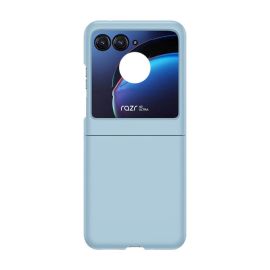 PLASTIC Schutzhülle aus Kunststoff für Motorola Razr 50 hellblau