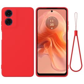 RUBBER Schutzhülle für Motorola Moto E14 rot