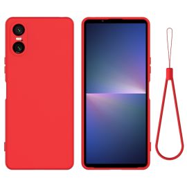 RUBBER Schutzhülle für Sony Xperia 10 VI rot