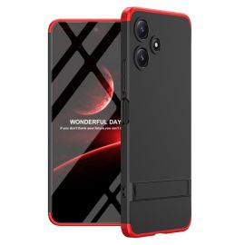360° Schutzhülle Xiaomi Redmi 12 5G schwarz-rot
