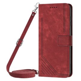 STRIPE Brieftaschenetui mit Riemen Xiaomi Redmi Note 13 Pro+ 5G rot