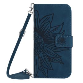 ART SUNFLOWER Brieftaschenetui mit Schnur für Oppo Reno12 Pro 5G blau