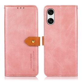 KHAZNEH DUAL-COLOR Wallet-Cover für Sony Xperia 10 VI rosa