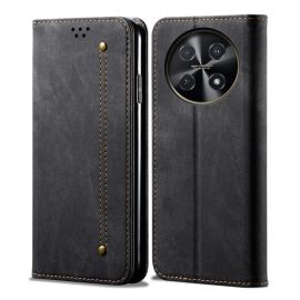 DENIM Wallet Cover für Huawei Nova 12i schwarz