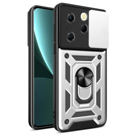 RING KAMERA-Abdeckung mit Halterung für Infinix Hot 40 / Hot 40 Pro silber