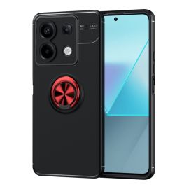 HALTER Silikonhülle mit Halterung Xiaomi Redmi Note 13 Pro 5G / Xiaomi Poco X6 5G schwarz-rot