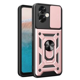 RING CAMERA Cover mit Halterung für Oppo A79 5G rosa