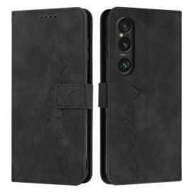 ART SMILE Wallet Case mit Trageschlaufe für Sony Xperia 1 VI schwarz