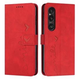 ART SMILE Wallet Case mit Trageschlaufe für Sony Xperia 1 VI rot