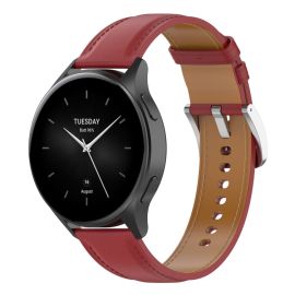 LEATHER Lederarmband für Xiaomi Watch 2 rot