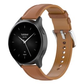 LEATHER Lederarmband für Xiaomi Watch 2 hellbraun