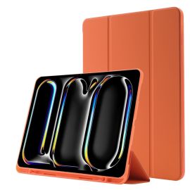 LEATHER Klappdeckel für Apple iPad Pro 13 2024 / M5 2025 orange