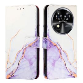 ART MARBLE Brieftaschenhülle für Oukitel C37 PURPLE