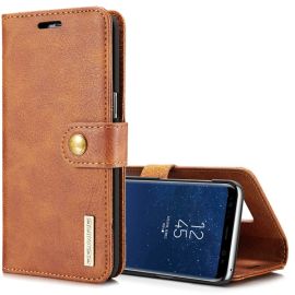 DG.MING Wallet Cover 2in1 Samsung Galaxy S8 Plus braun