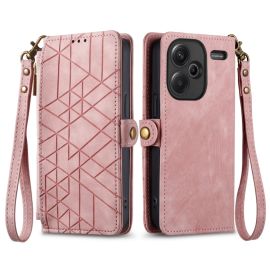 GEOM Wallet Case für Xiaomi Redmi Note 13 Pro+ 5G rosa