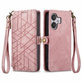 GEOM Wallet Case für Xiaomi Redmi 13C 5G rosa