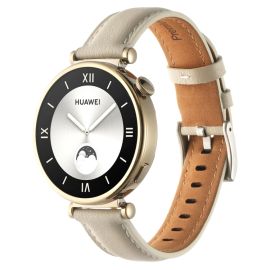 LEATHER Lederarmband für Huawei Watch GT 4 41 mm beige