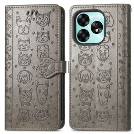 ART ANIMALS Brieftaschenetui für Umidigi G5 / G5A grau