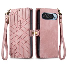 GEOM Wallet Case für Google Pixel 9 rosa