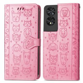 ART ANIMALS Brieftaschenhülle für TCL 40 NXTPAPER 5G rosa