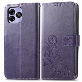 ART FLOWERS Wallet Cover für Umidigi G5 / G5A lila