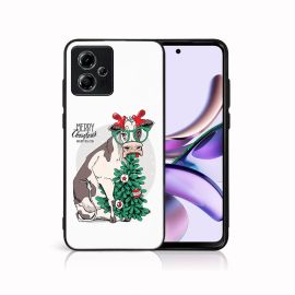 MY ART Cover mit Weihnachtsmotiv Motorola Moto G14 MERRY CHRISTMAS (074)