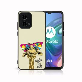 MY ART Schutzhülle für Motorola Moto G34 5G GIRAFFE (180)