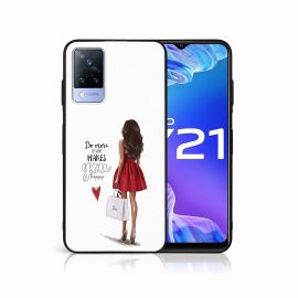 MY ART Silikonhülle Vivo Y21 / Y21s / Y33s RED DRESS (137)