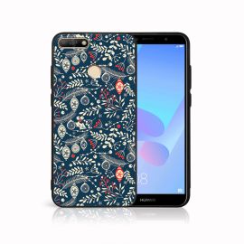 PROTEMIO MY ART Cover mit Weihnachtsdesign Huawei Y6 Prime 2018 MISTLETOE (070)