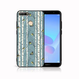 PROTEMIO MY ART Cover mit Weihnachtsdesign Huawei Y6 Prime 2018 BIRCH (072)