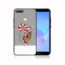 PROTEMIO MY ART Cover mit Weihnachtsdesign Huawei Y6 Prime 2018 CANDY (076)
