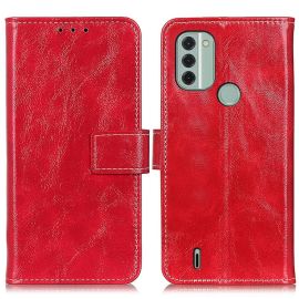 RETRO Wallet Case Nokia C31 rot