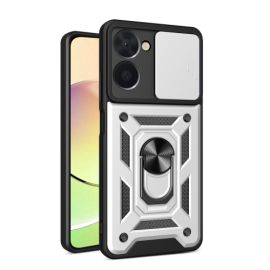 RING CAMERA Cover mit Halterung für Realme C33 silber