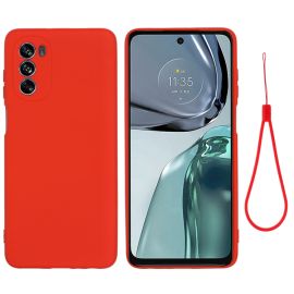 RUBBER Schutzhülle für Motorola Moto G62 5G rot