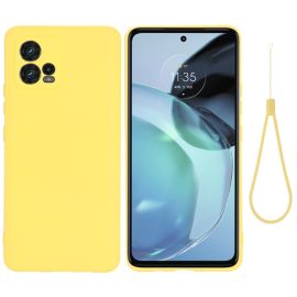 RUBBER Schutzhülle für Motorola Moto G72 gelb