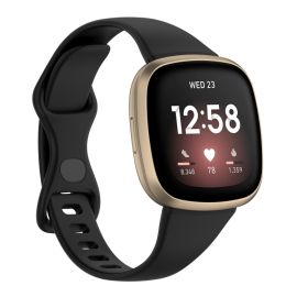 BUTTERFLY Armband für Fitbit Versa 4 / 3 / Fitbit Sense schwarz