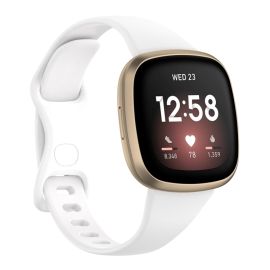 BUTTERFLY Armband für Fitbit Versa 4 / 3 / Fitbit Sense weiß