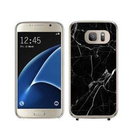 PROTEMIO MY ART kryt Samsung Galaxy S7 Edge BLACK MARBLE (142)