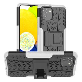 STAND Extra strapazierfähige Hülle Samsung Galaxy A03 weiß